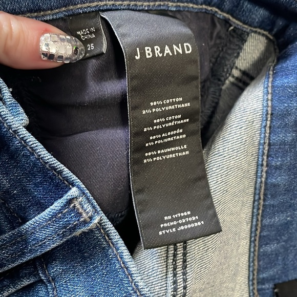 J brand high rise skinny jeans - Picture 3 of 4